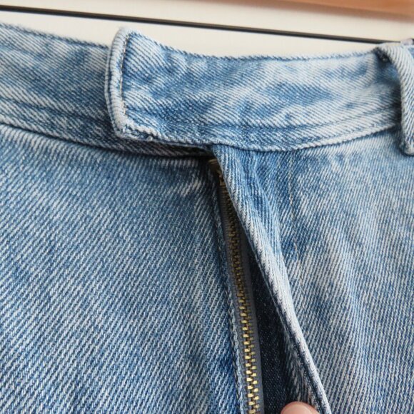 7 FOR ALL MANKIND Pleated Trouser Jeans in Abyss Palazzo Wide Leg - Picture 6 of 12